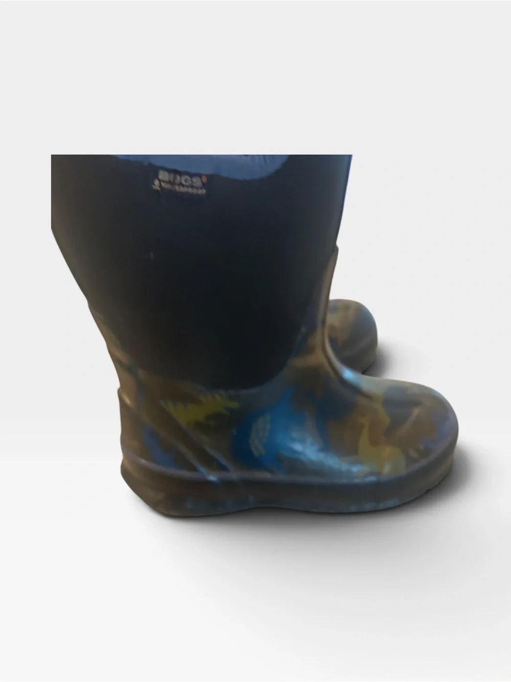 Kids bogs size 10 Blue Camo Rain Boots